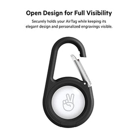 Belkin AirTag Secure Holder raised edges protect AirTag from scratches during travel.