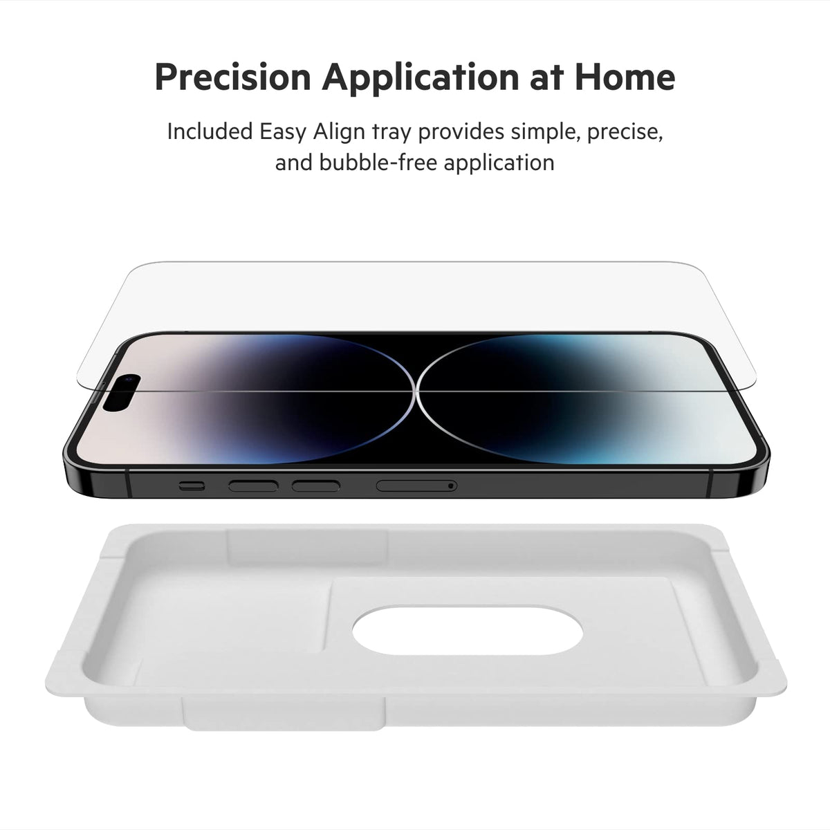 Belkin anti-fingerprint coating reduces smudges for clearer viewing.