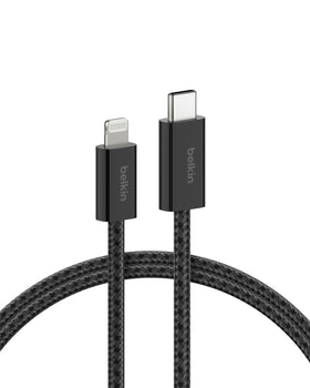 Belkin BoostCharge close-up showing braided durability for daily charging
