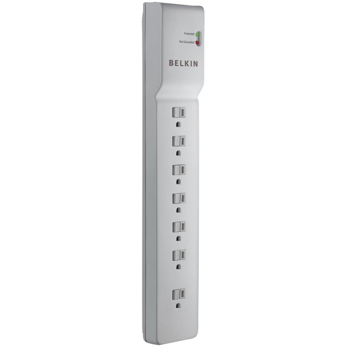 Belkin 7-outlet commercial surge protector with 7ft cord protects office devices from surges and spikes.