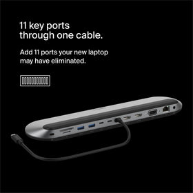 Belkin Connect 11-in-1 dock side ports ready for multitasking