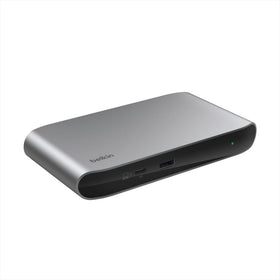 Belkin Connect Thunderbolt 4 Docking Station front view powering devices and enabling multitasking