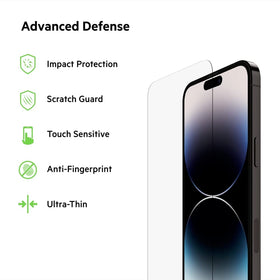 Belkin Easy Align Tray aids bubble-free installation for iPhone 14 Pro Max.