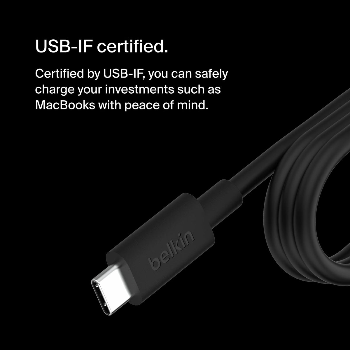 Belkin adapter regional power cord plugged in highlighting included power cable versatility