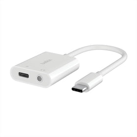 Belkin ROCKSTAR front view showing dual ports and compact shape for convenience