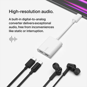 Belkin RockStar beside keys for scale showing small portable design and easy carry