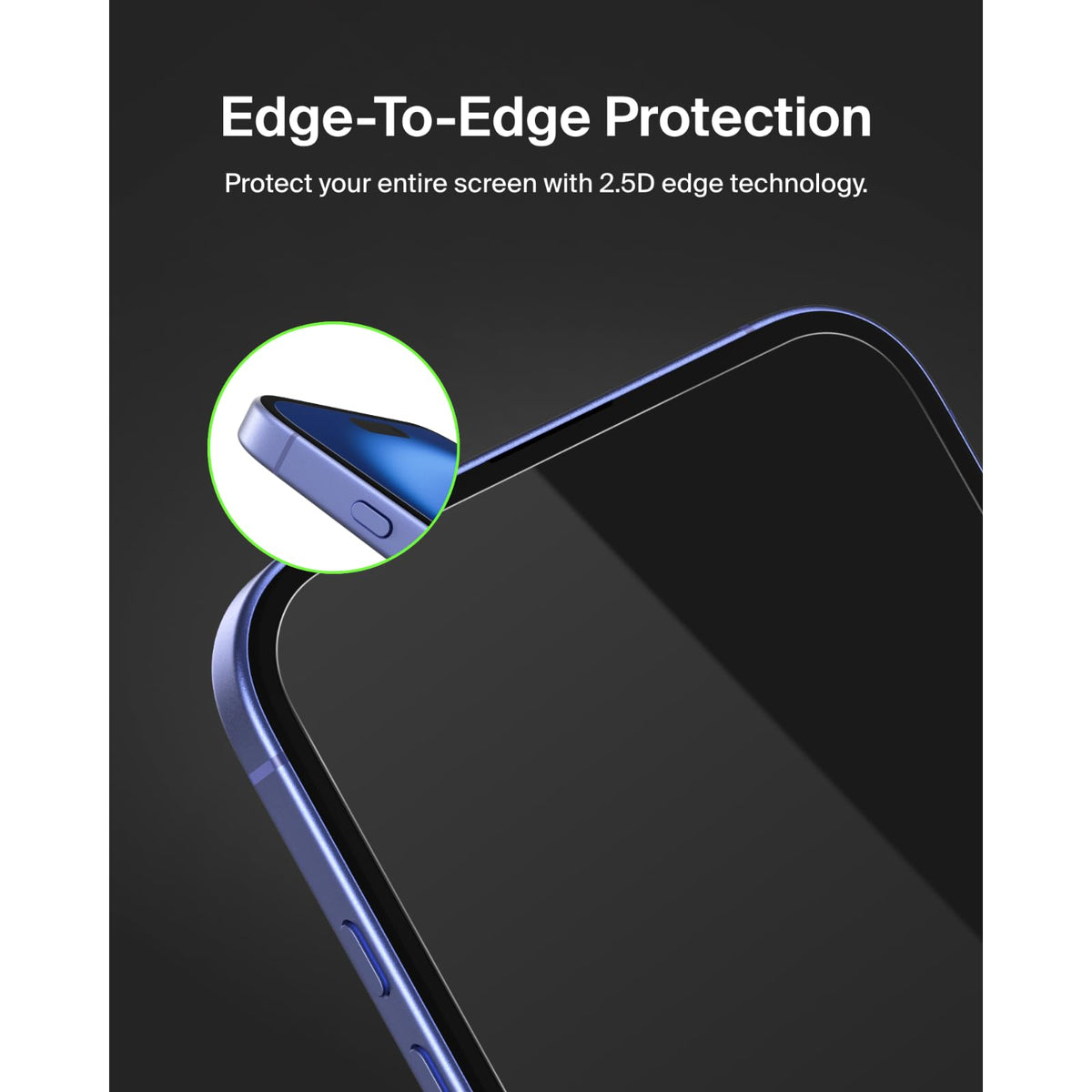 Full screen coverage compatible with most cases for iPhone 16 Plus