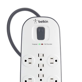 Belkin side profile mounted under shelf saving space and improving airflow