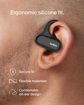 Belkin SoundForm ClearFit compact charging case keeps earbuds ready on the go.