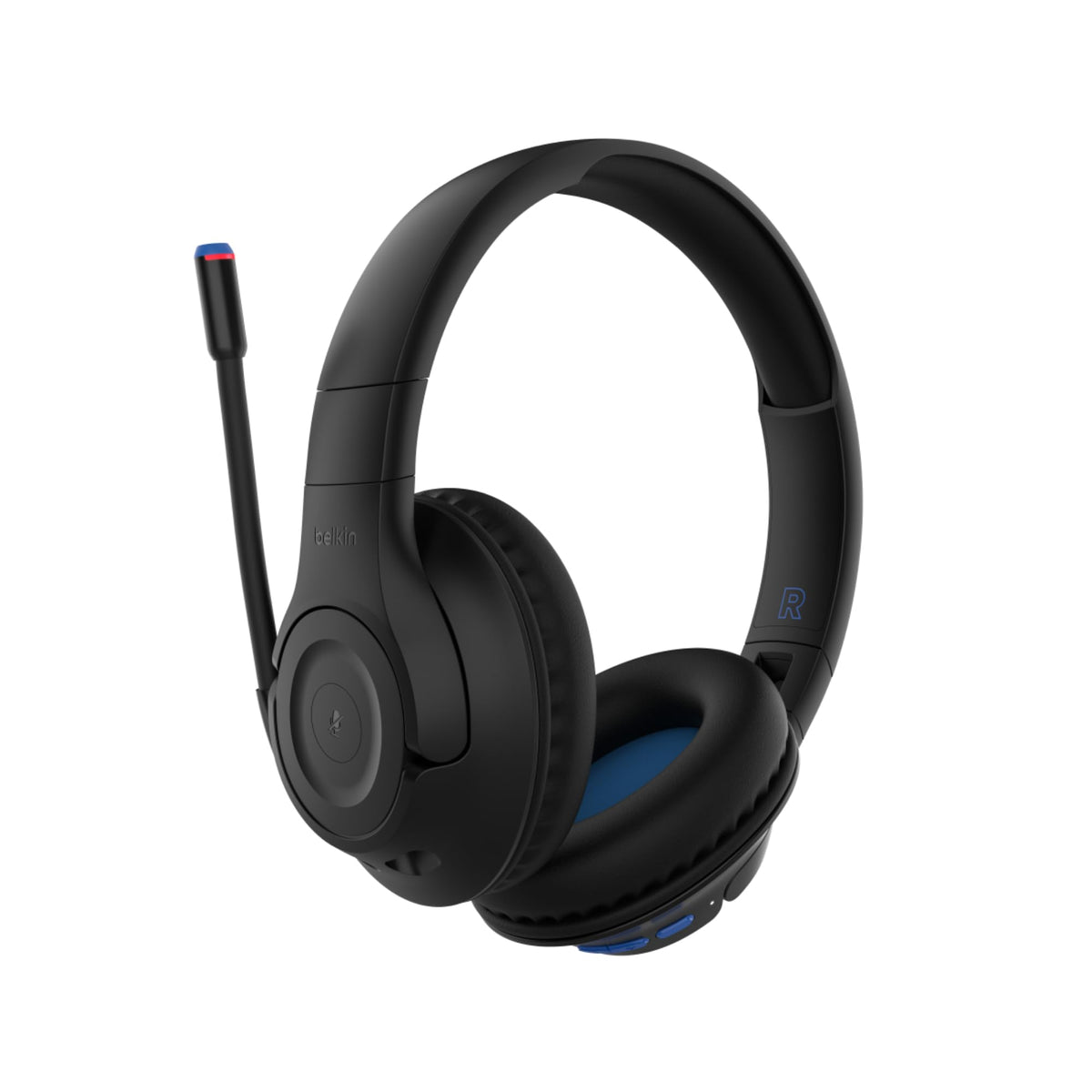 Belkin SoundForm front view showing compact, kid-friendly design and comfort benefits