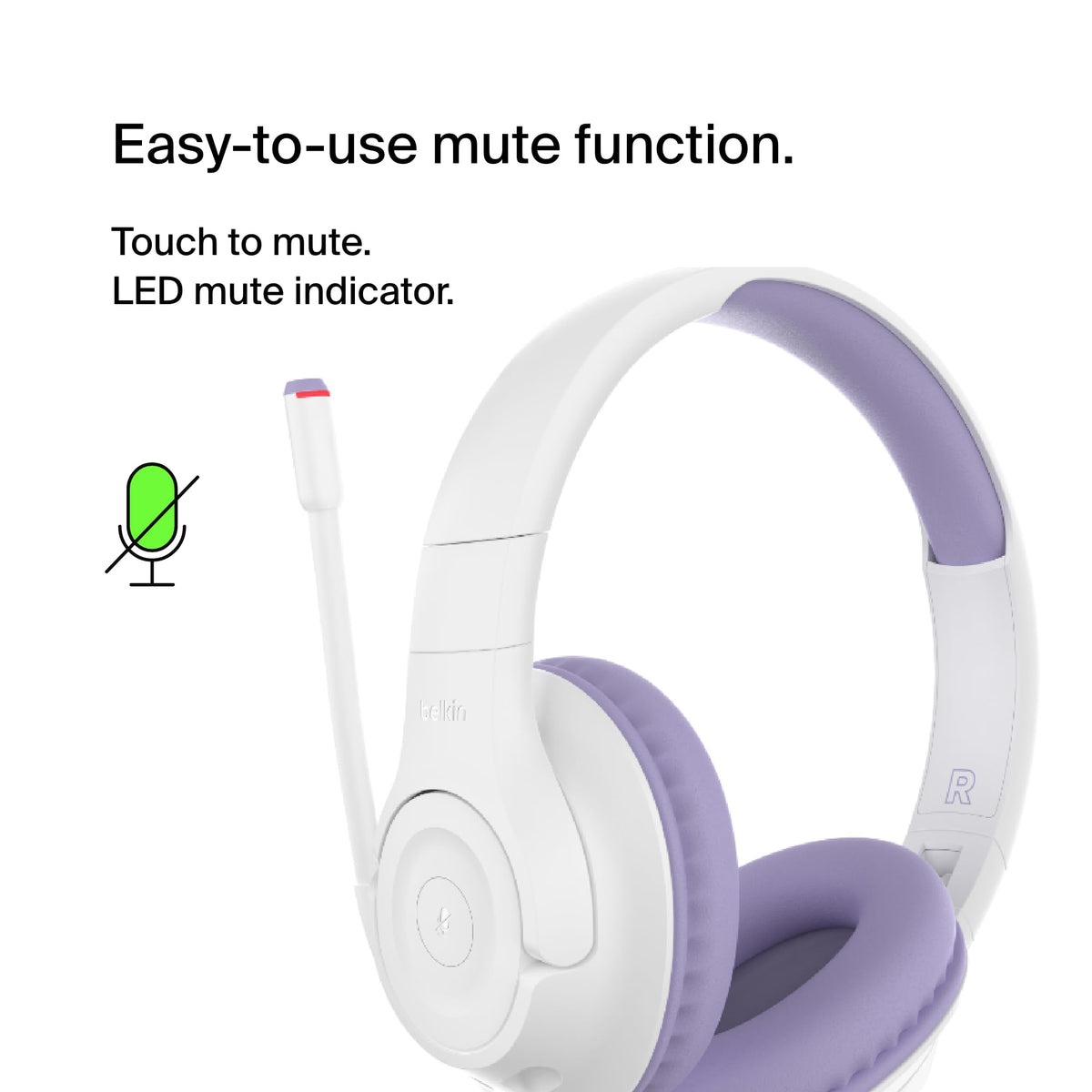 Belkin SoundForm Inspire 3-5mm jack for wired listening and sharing
