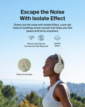 Belkin SoundForm Isolate CloudCushion close-up highlighting soft ear comfort