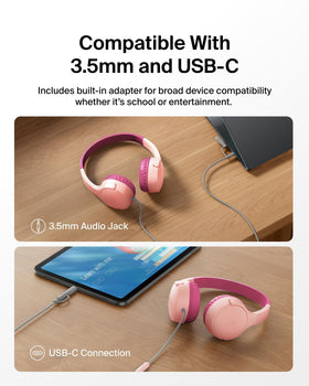 Belkin SoundForm Mini ear cushion closeup with soft padding for comfortable wear
