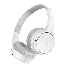 Belkin SoundForm Mini front view showing compact design and kid-safe comfort