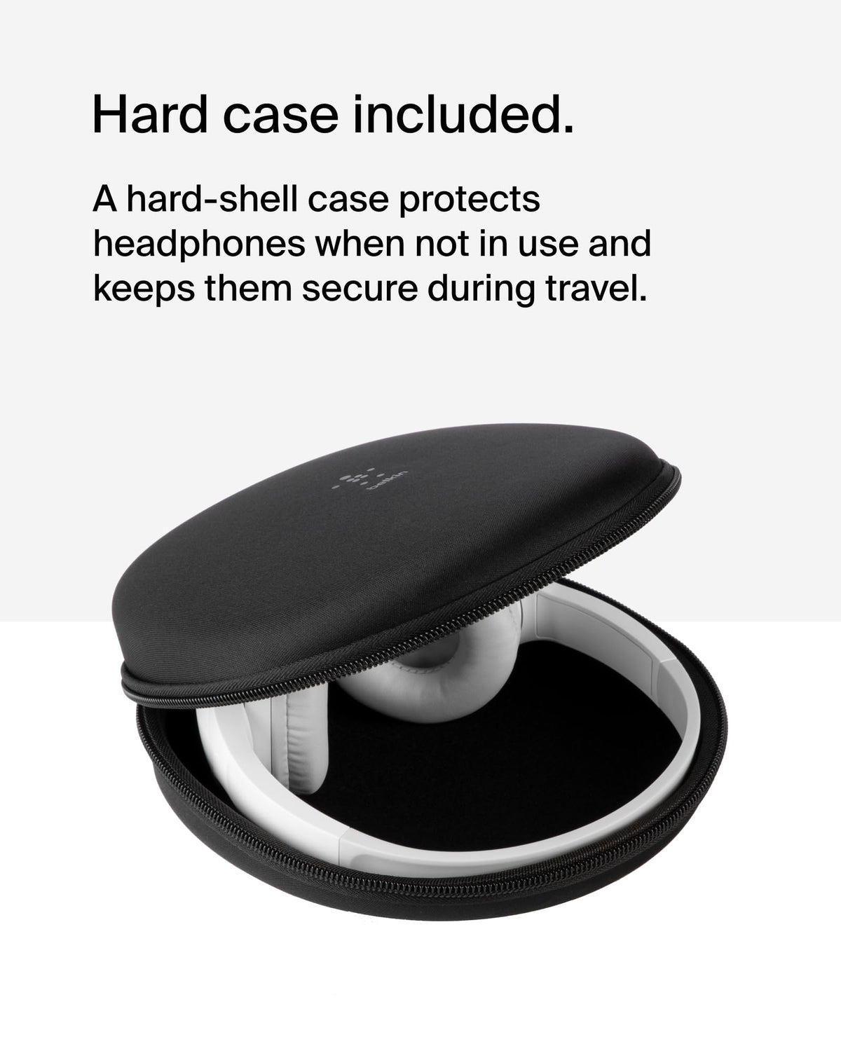Child wearing Belkin SoundForm Mini showing comfortable fit and hearing safety