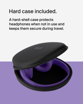 Belkin SoundForm Mini label showing sustainability PCR materials and warranty benefit