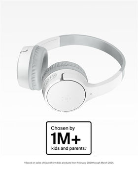 Belkin SoundForm Mini close-up of earcup and cushion for comfortable fit benefit