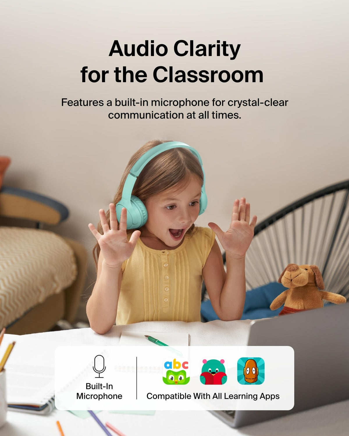 Belkin SoundForm Mini connected via aux cable and inline mic benefit: wired backup for calls