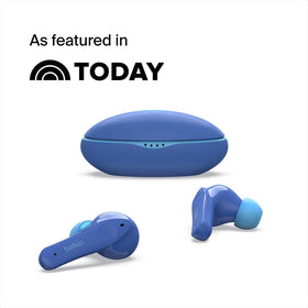 Belkin SoundForm Nano open charging case with earbuds, protective storage benefit
