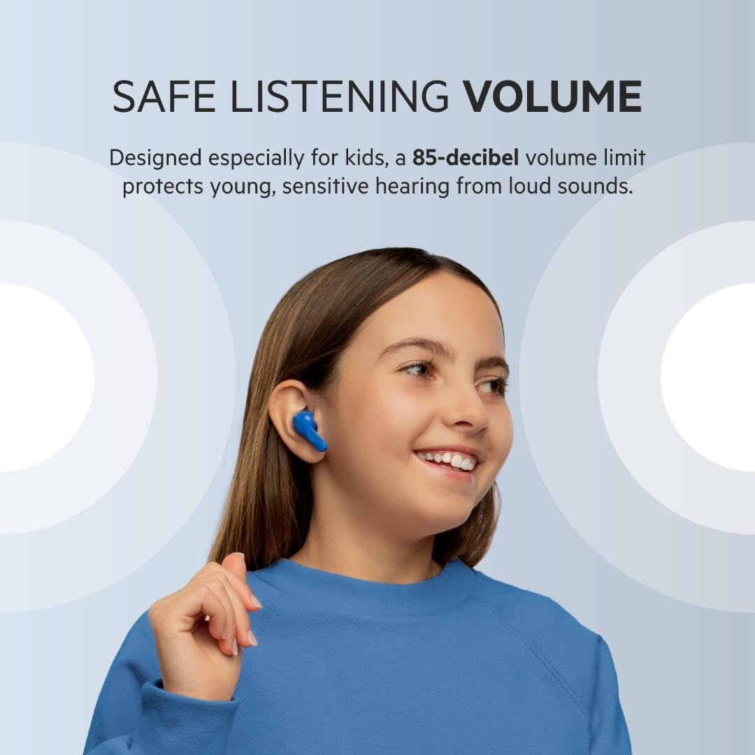 Belkin SoundForm Nano touch control close-up enabling easy kid use