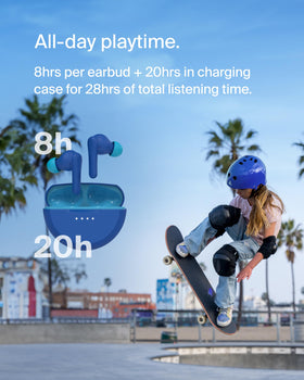 Belkin SoundForm Nano 2 earbud close-up highlighting compact comfort