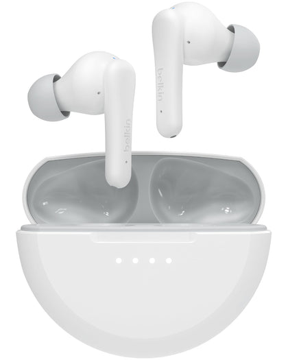 Belkin SoundForm Nano 2 front packaging shows product and safe volume features