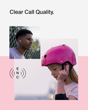 Belkin SoundForm Nano 2 worn by child using tablet showing clear audio for learning
