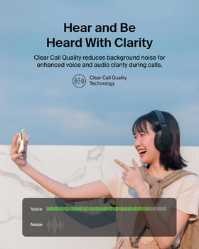 Belkin SoundForm Surround ear cup close-up highlighting soft comfort