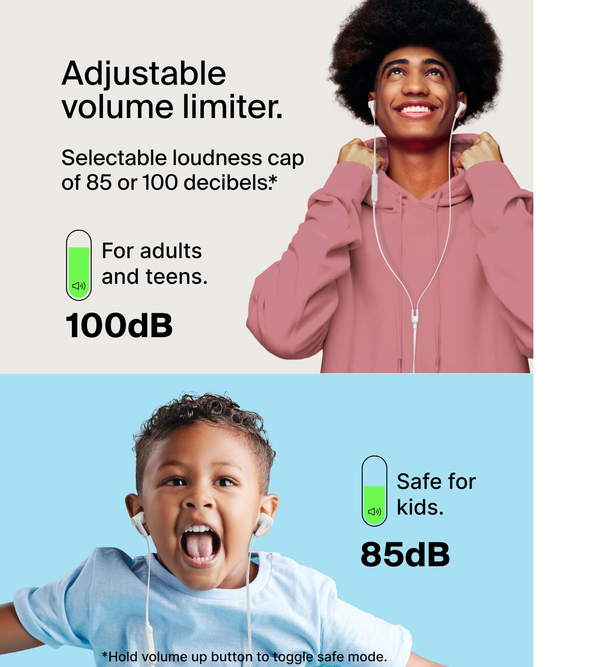 Belkin SoundForm earbuds show inline mic and control for calls.