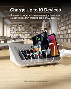 Belkin charging station with cable management reduces classroom clutter.