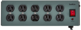 Belkin surge master with metal case protecting circuits and devices
