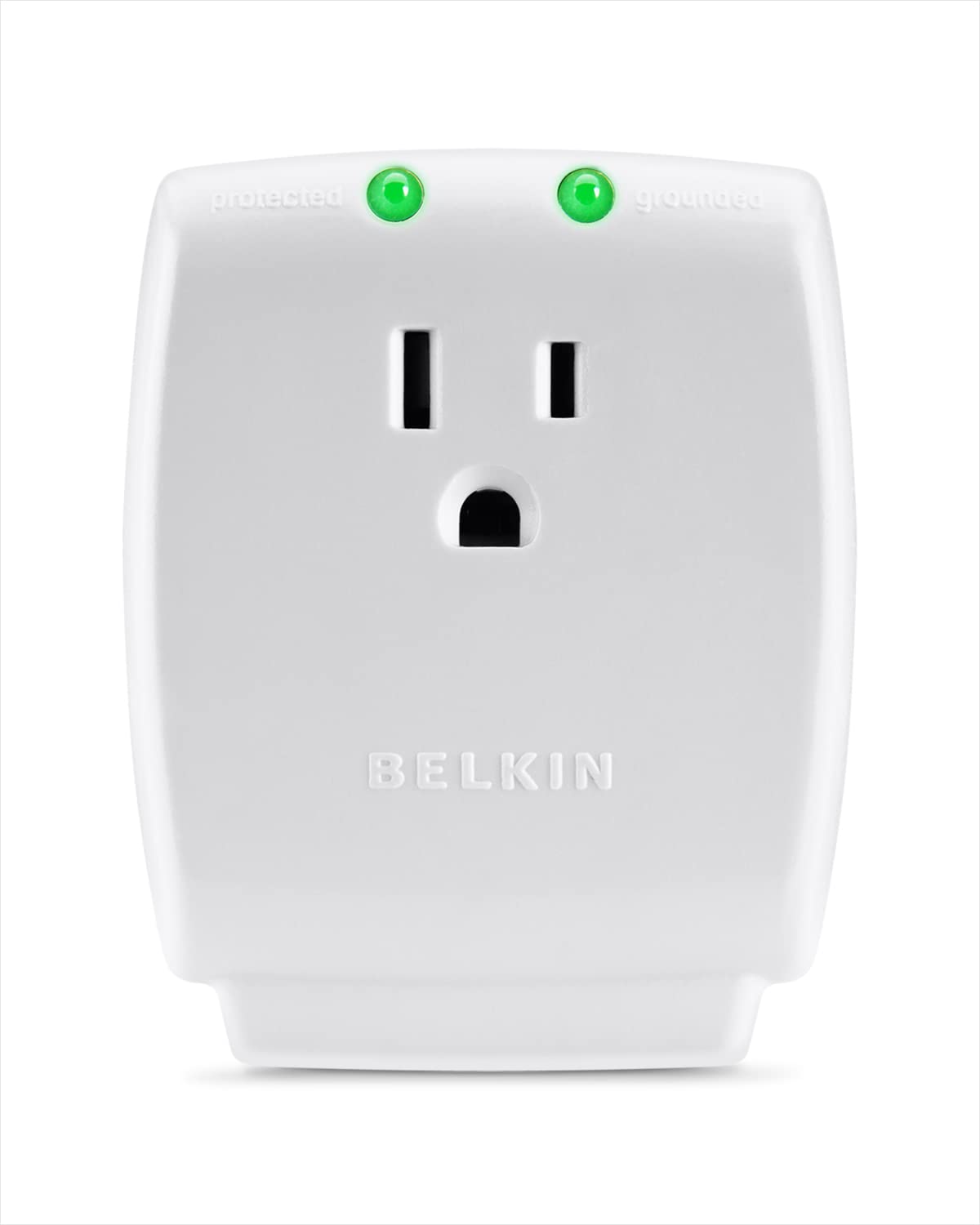 Belkin SurgeCube, 1-outlet wall-mount, compact surge protection for desks