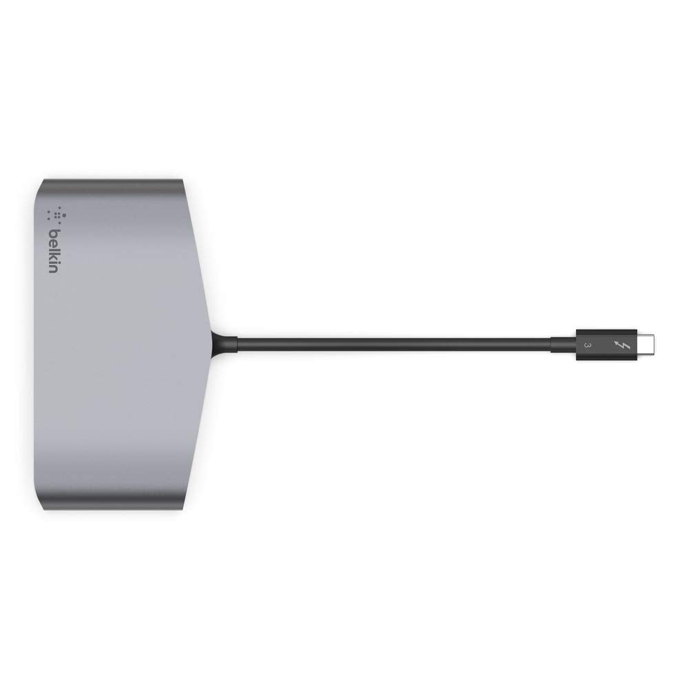 Compact design of the Belkin Thunderbolt 3 Dock Mini HD for portable use