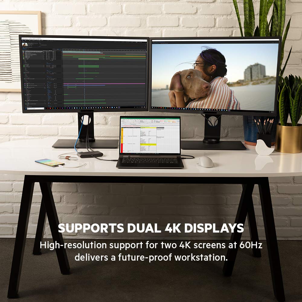 Belkin Dock Mini HD with tethered 6.8-inch cable to reduce clutter