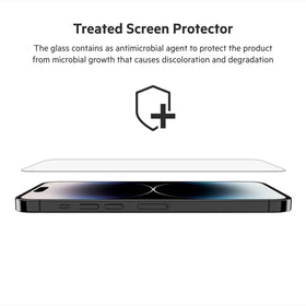 Belkin ultra-slim 0.33mm glass preserves touch sensitivity.
