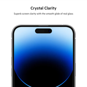 Belkin UltraGlass ultra-thin 0.29mm profile fits most cases without bulk.