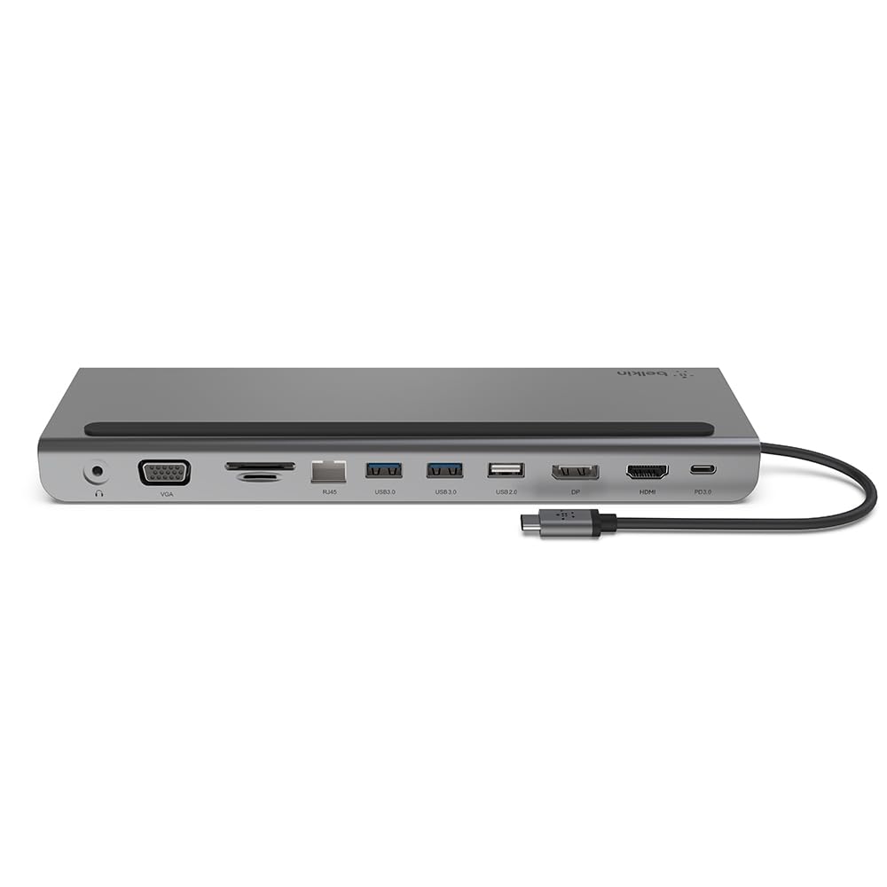Belkin 11-in-1 USB-C hub with 4K HDMI for crystal-clear external displays.