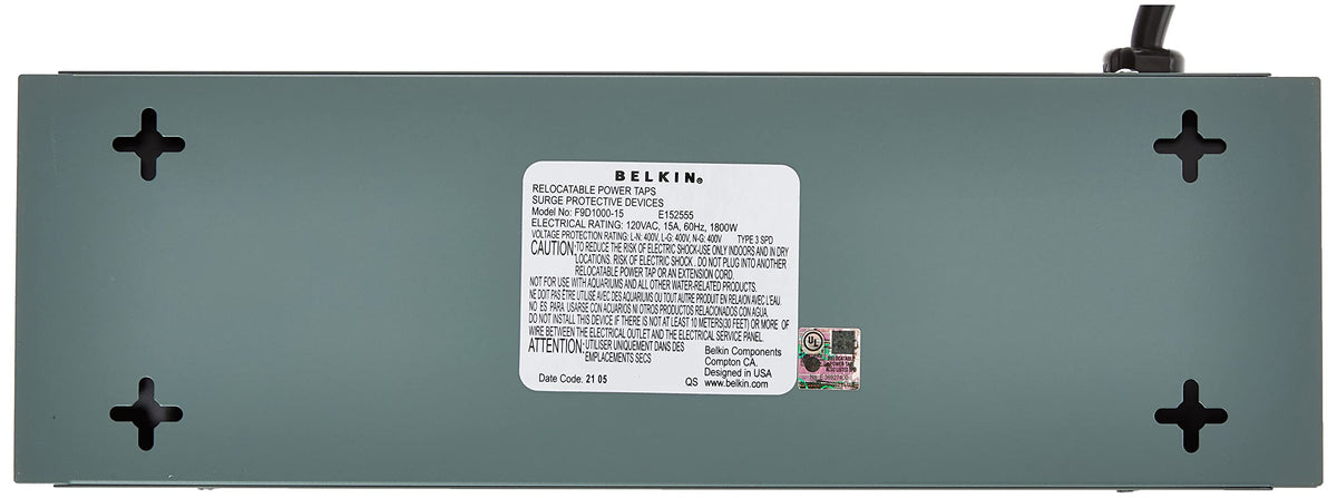 Belkin wall-mount ready surge protector offering easy installation