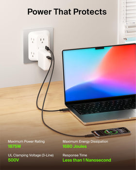 Belkin wall-mount-ready design keeps your workspace tidy.