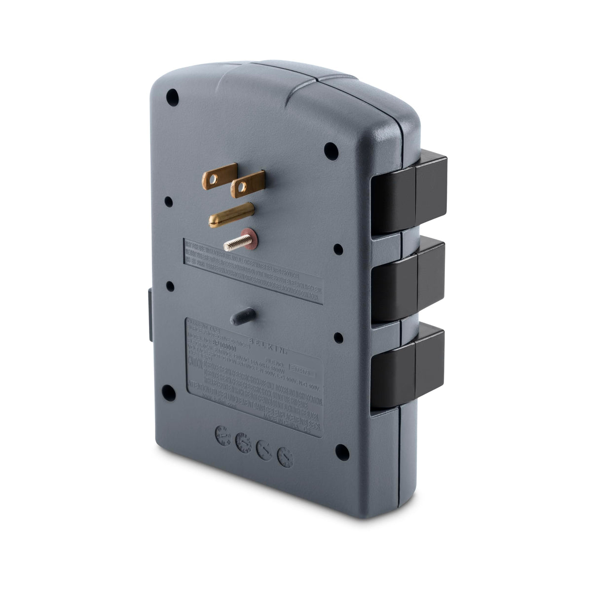 Belkin durable ABS housing protects circuits for long term use.