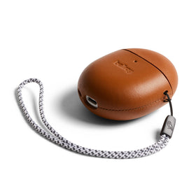 Bellroy Leather Pixel Buds Pro Jacket terracotta finish adds warm style.