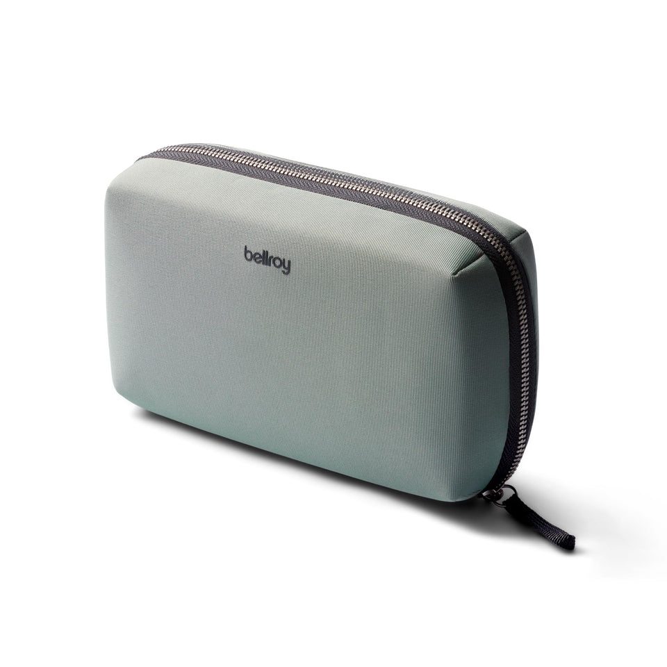 Bellroy Tech Kit open flat view for easy access to cables and devices