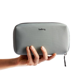 Bellroy Tech Kit water-resistant recycled fabric shields contents from splashes