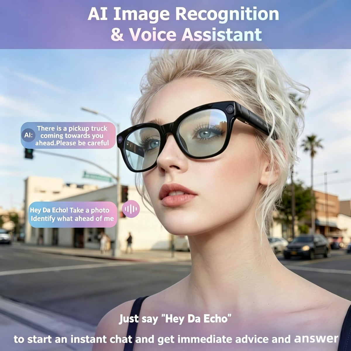 BeLuckyMan AI glasses bluetooth audio for immersive sound and calls