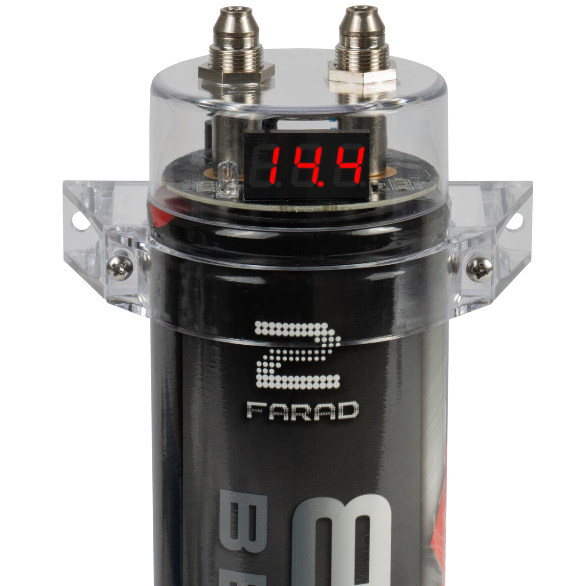 BELVA BB2D red digital voltage display close-up for quick system checks