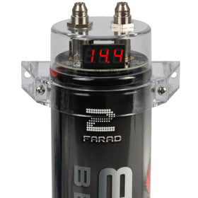 BELVA BB2D red digital voltage display close-up for quick system checks