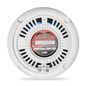 BELVA BMS65SW pair installed on boat for clear offshore sound.