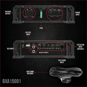 Belva BXA15001 rear connection panel for clean wiring and integration.