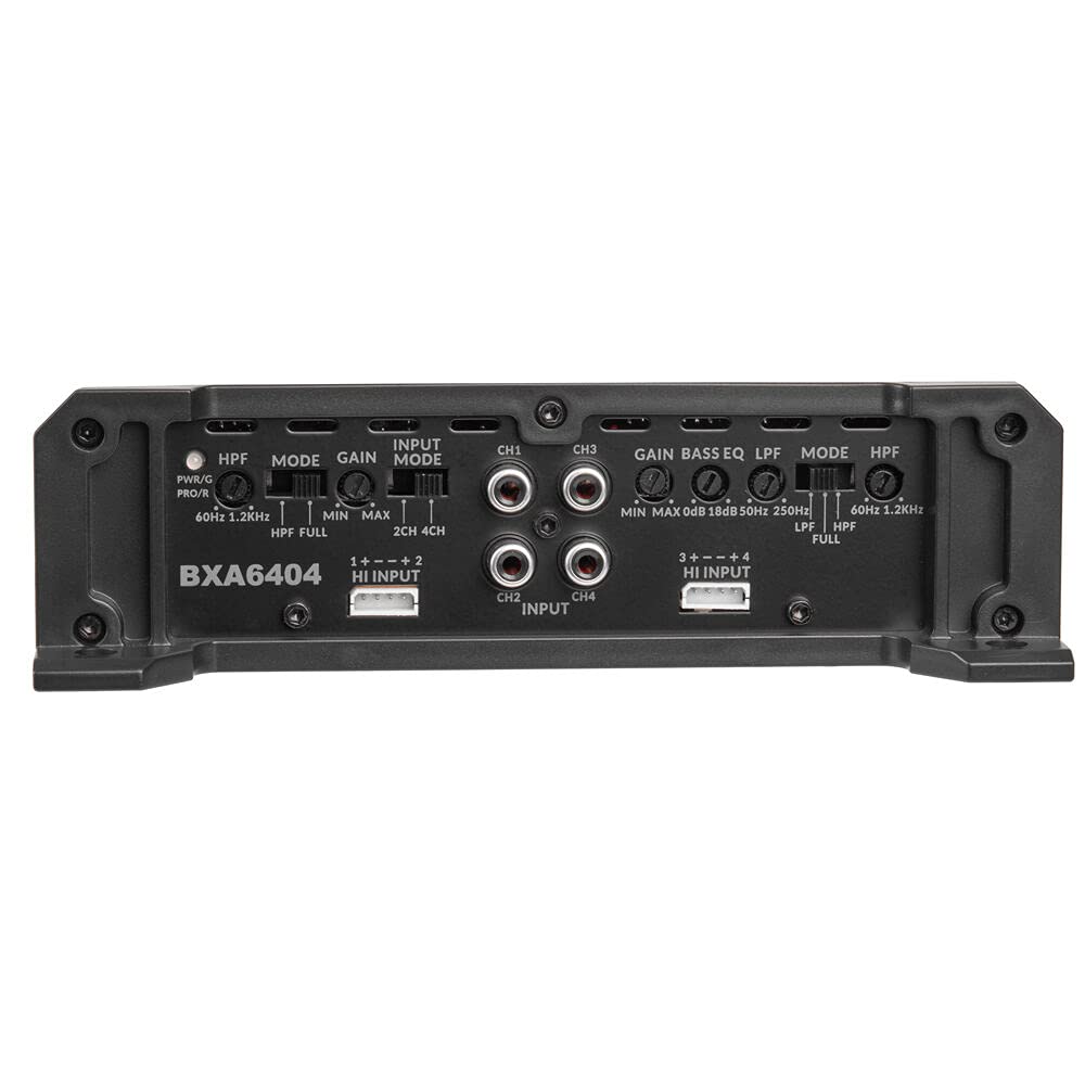 Belva BXA6404 compact dimensions fit most cars without sacrificing audio power.