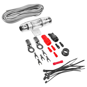 BELVA in-vehicle installation setup showing tidy wire routing